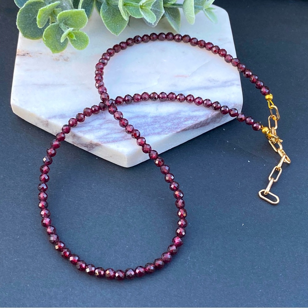 Red Garnet necklace choker